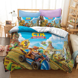 Crash Bandicoot Cosplay Bedding Set Quilt Cover Without Filler (Online Order Only)
