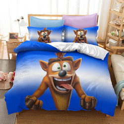 Crash Bandicoot Cosplay Bedding Set Quilt Cover Without Filler (Online Order Only)