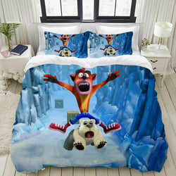 Crash Bandicoot Cosplay Bedding Set Quilt Cover Without Filler (Online Order Only)