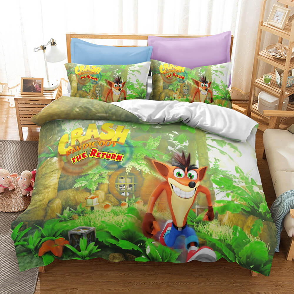 Crash Bandicoot Kids Bedding Set Quilt Cover Without Filler (Online Order Only)