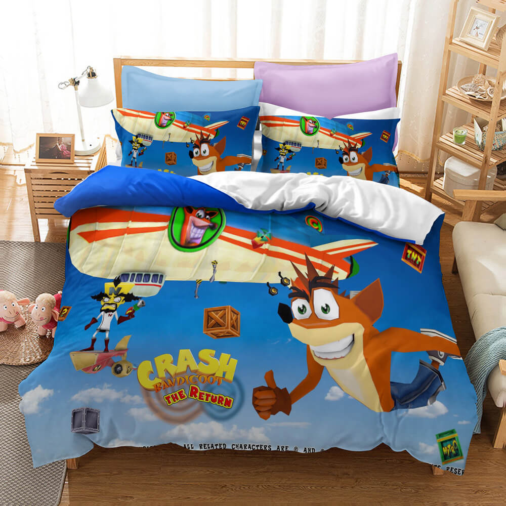 Crash Bandicoot Kids Bedding Set Quilt Cover Without Filler (Online Order Only)