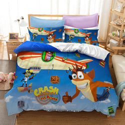 Crash Bandicoot Kids Bedding Set Quilt Cover Without Filler (Online Order Only)