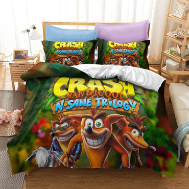 Crash Bandicoot Kids Bedding Set Quilt Cover Without Filler (Online Order Only)
