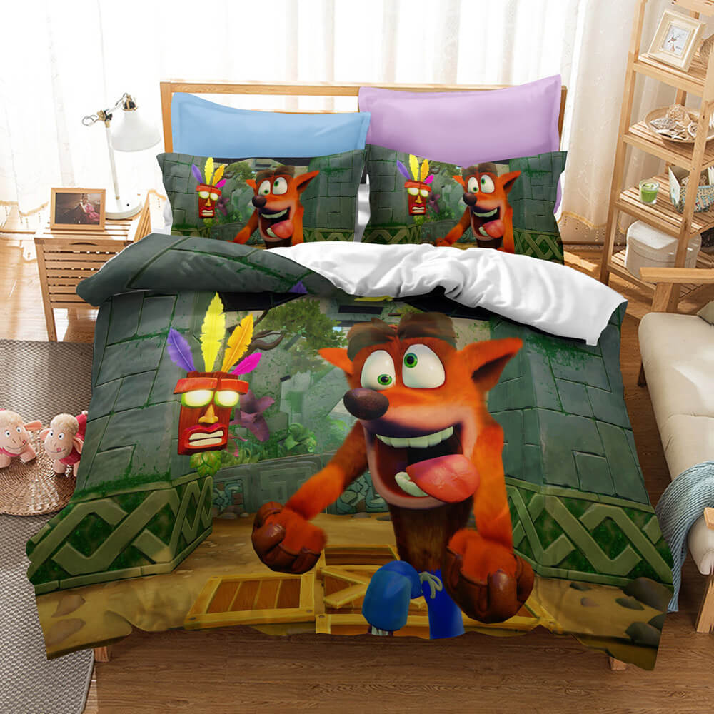 Crash Bandicoot Kids Bedding Set Quilt Cover Without Filler (Online Order Only)