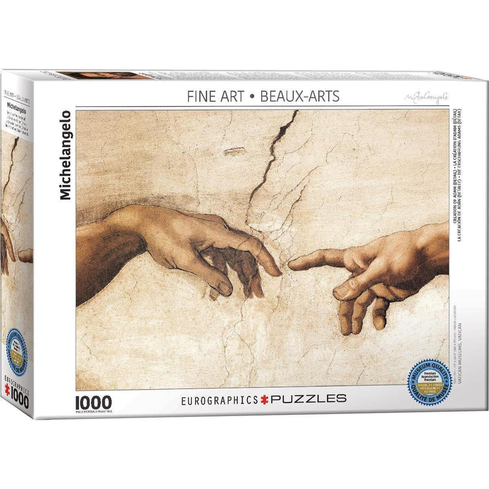 Creation of Adam (Detail) 1000 Piece Jigsaw Puzzle Eurographics (ONLINE ORDER ONLY)