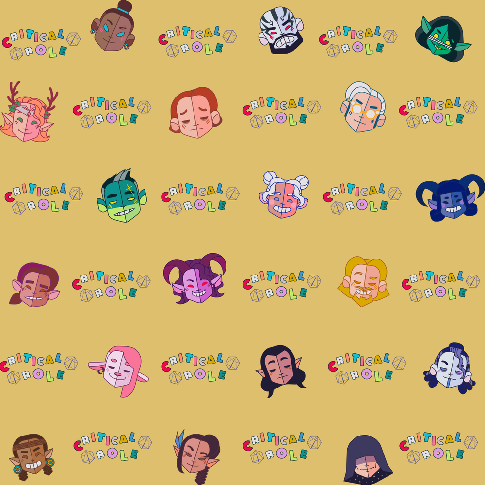 Critical Role: Scrunchie Set - 4-Pack (ONLINE ORDER ONLY)