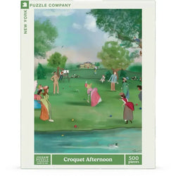 Croquet Afternoon by Tug Rice 500 Piece Jigsaw Puzzle NYPC