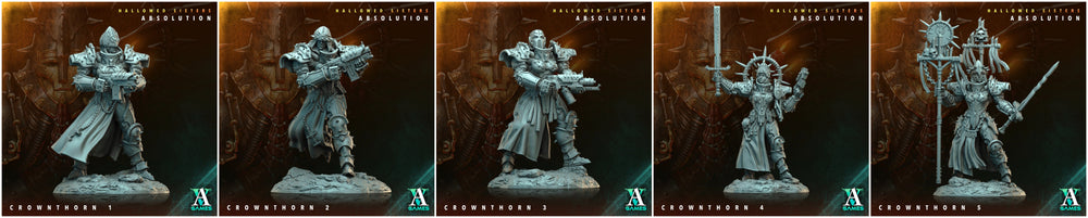 3D Printed Archvillain Games Crownthorn Hallowed Sisters Absolution 28 32mm D&D (Online Only)