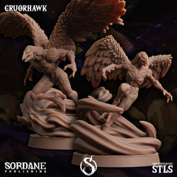 3D Printed Sordane Publishing Curorhawk Monster Mayhem II 28 32mm D&D (Online Only)