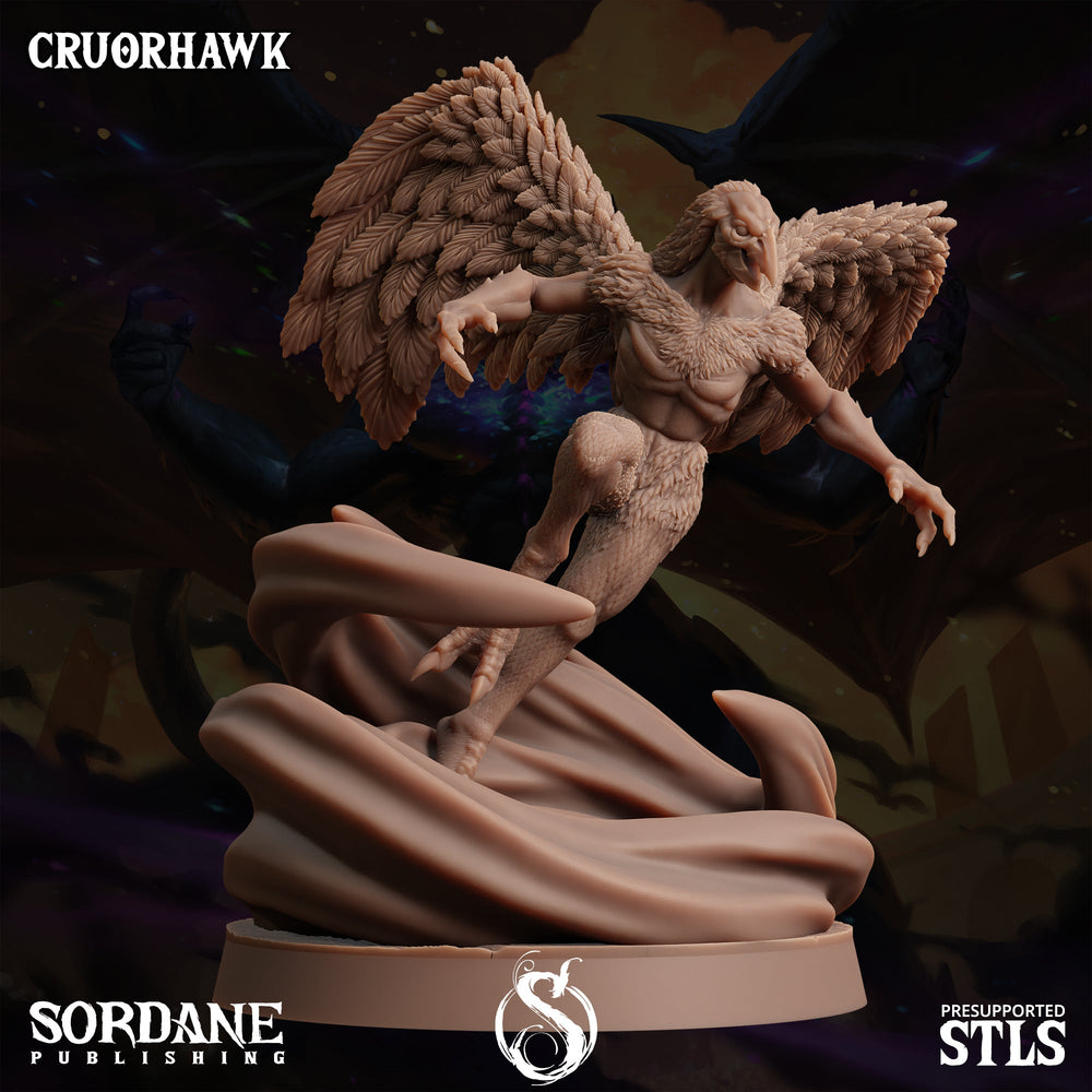 3D Printed Sordane Publishing Curorhawk Monster Mayhem II 28 32mm D&D (Online Only)