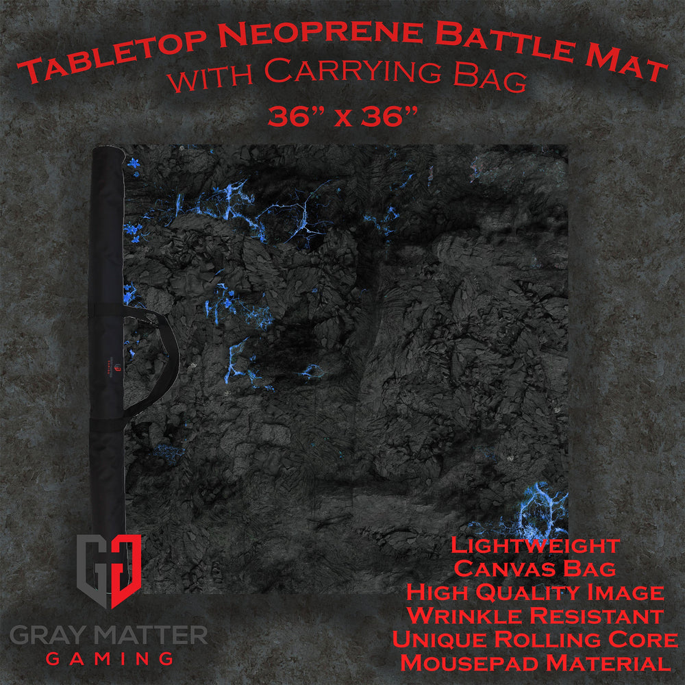 Crystalline Caverns - Neoprene Battle Mat with Bag (ONLINE ORDER ONLY)