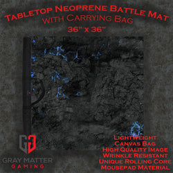 Crystalline Caverns - Neoprene Battle Mat with Bag (ONLINE ORDER ONLY)