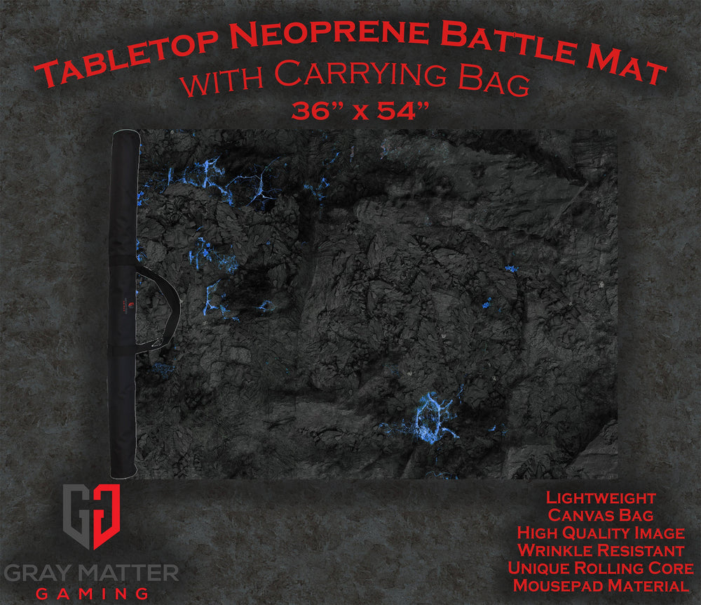 Crystalline Caverns - Neoprene Battle Mat with Bag (ONLINE ORDER ONLY)