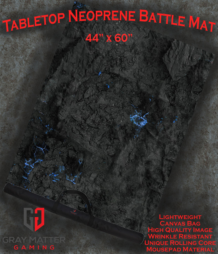 Crystalline Caverns - Neoprene Battle Mat with Bag (ONLINE ORDER ONLY)
