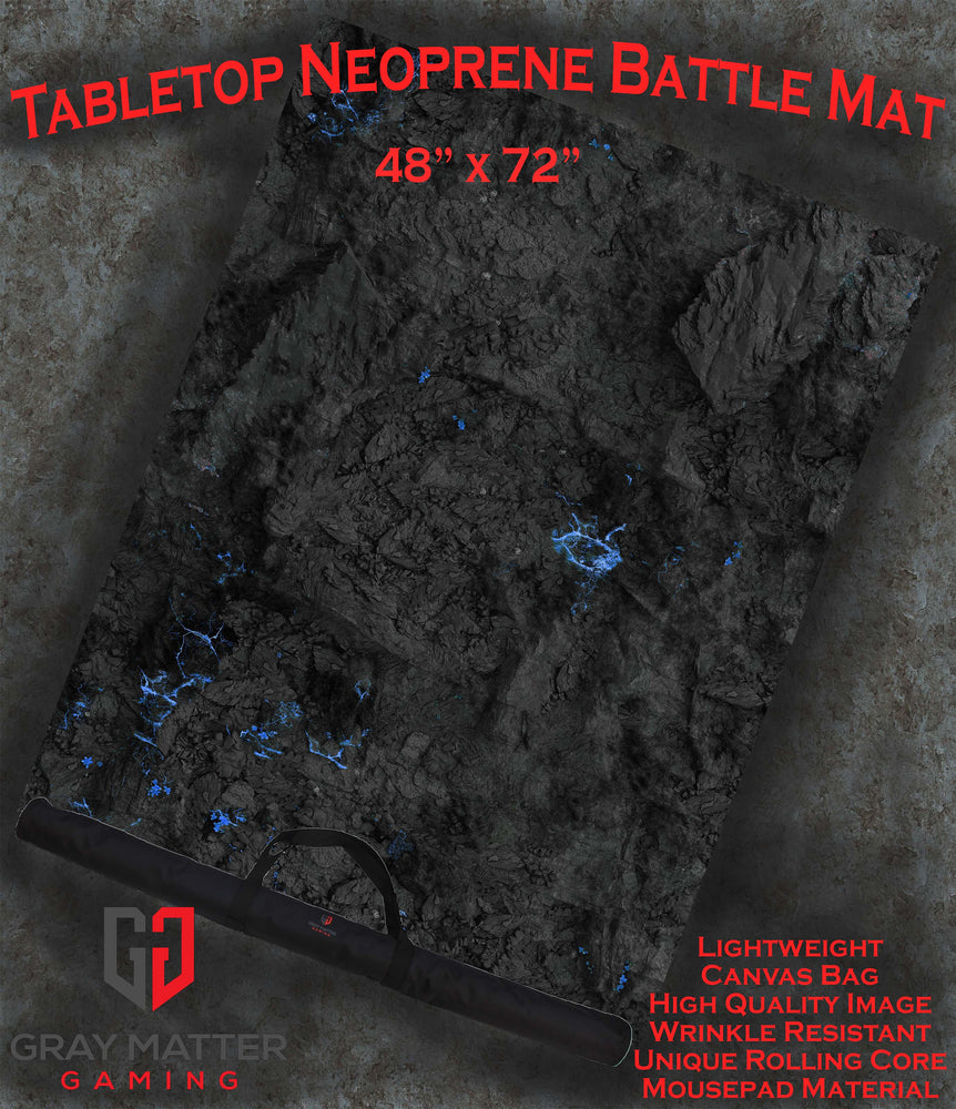 Crystalline Caverns - Neoprene Battle Mat with Bag (ONLINE ORDER ONLY)