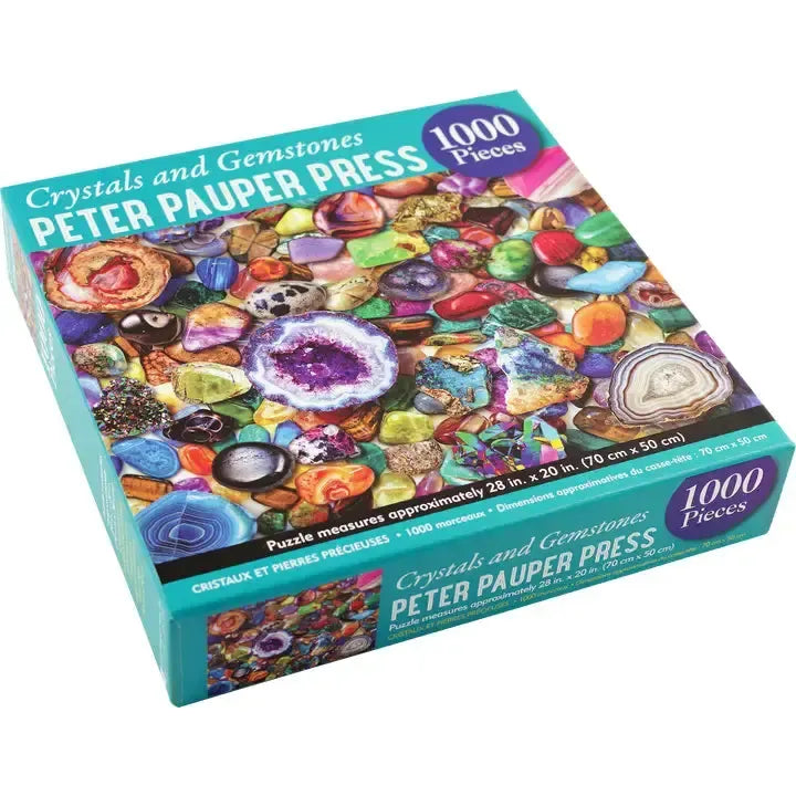 Crystals & Gemstones 1000 Piece Jigsaw Puzzle Peter Pauper (ONLINE ORDER ONLY)