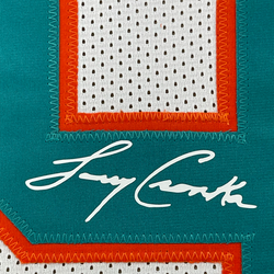 Framed Facsimile Autographed Larry Csonka 35x39 Miami White Reprint Laser Auto Football Jersey (ONLINE ORDER ONLY)