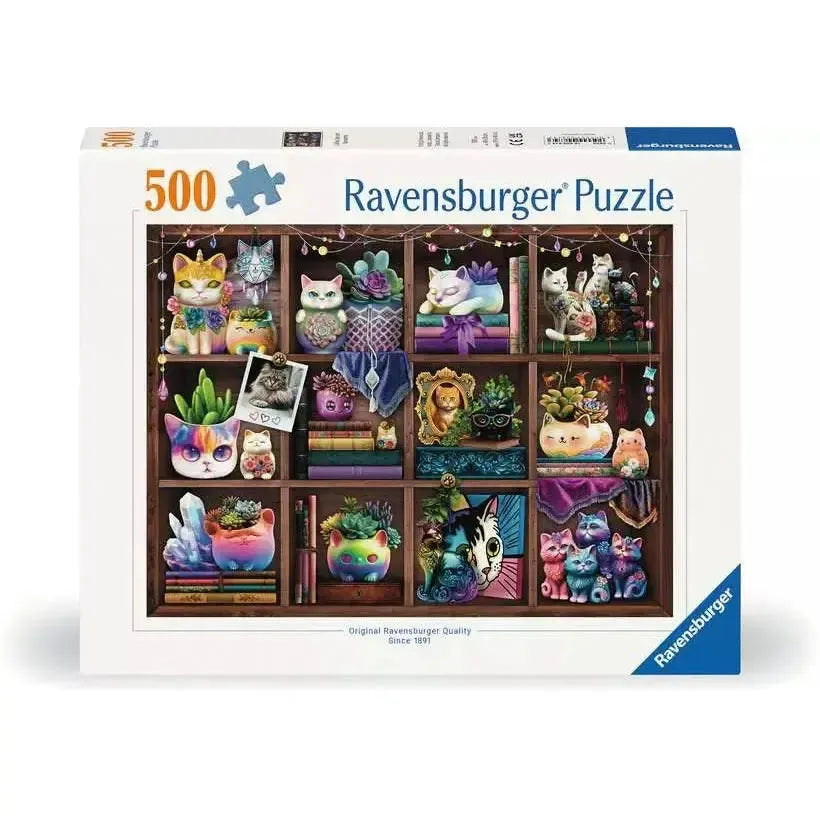 Cubby Cats & Succulents 500 Piece Jigsaw Puzzle Ravensburger
