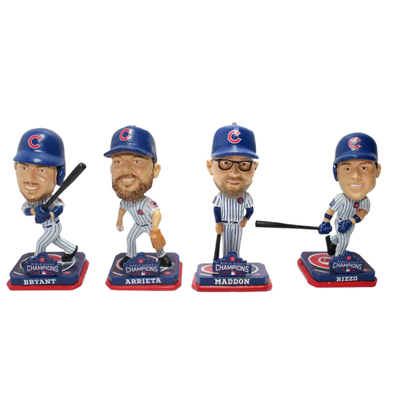 Chicago Cubs 2016 World Series Champions Mini Bobblehead Sets (ONLINE ORDER ONLY)