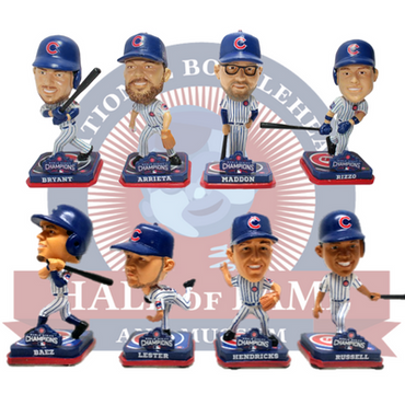 Chicago Cubs 2016 World Series Champions Mini Bobblehead Sets (ONLINE ORDER ONLY)