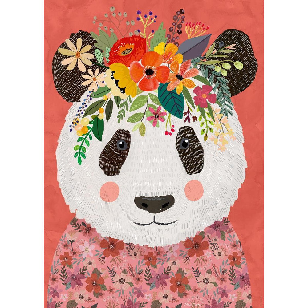 Cuddly Panda Floral Friends 1000 Piece Jigsaw Puzzle Heye (ONLINE ORDER ONLY)