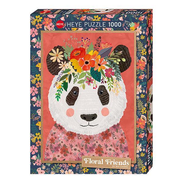 Cuddly Panda Floral Friends 1000 Piece Jigsaw Puzzle Heye (ONLINE ORDER ONLY)