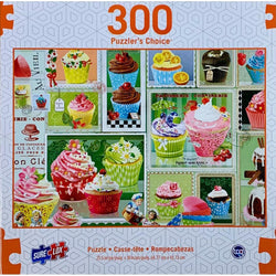 Cupcakes Puzzler's Choice 300 Piece Jigsaw Puzzle Sure Lox (ONLINE ORDER ONLY)
