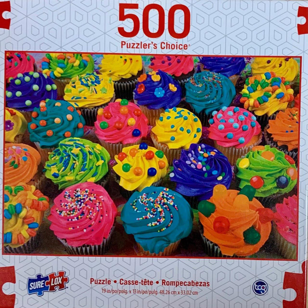 Cupcakes with Sprinkles Puzzler's Choice 500 Piece Jigsaw Puzzle Sure Lox (ONLINE ORDER ONLY)