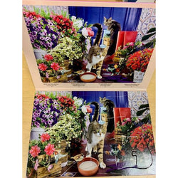 Curious Cats in the Yard 13 Piece Tray Jigsaw Puzzle Quokka (ONLINE ORDER ONLY)