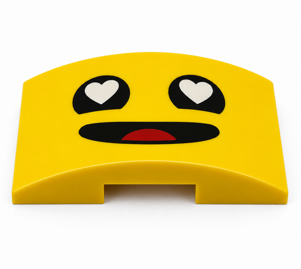 Benny In Love / Heart Eyes Face Upgrade Tile for LEGO Up-Scaled Blue Astronaut 40921 Set (ONLINE ORDER ONLY)