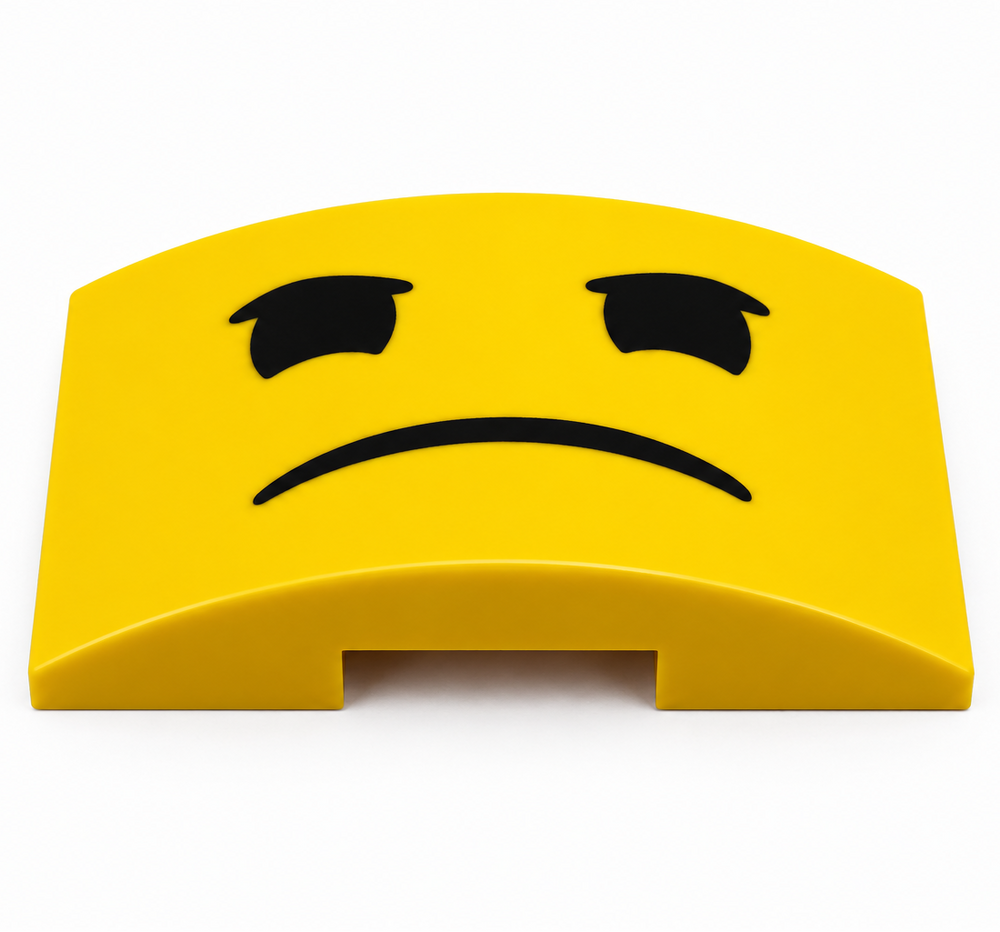 Benny Grumpy Face Upgrade Tile for LEGO Up-Scaled Blue Astronaut 40921 Set (ONLINE ORDER ONLY)
