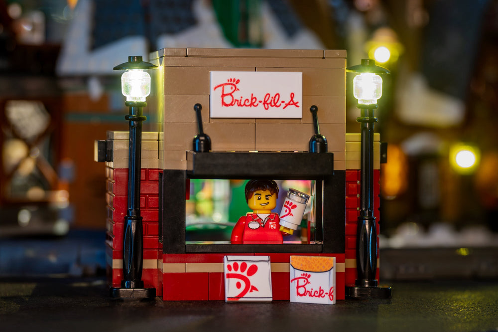 Brick-Fil-A Stand with Employee Minifig (ONLINE ORDER ONLY)
