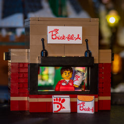 Brick-Fil-A Stand with Employee Minifig (ONLINE ORDER ONLY)