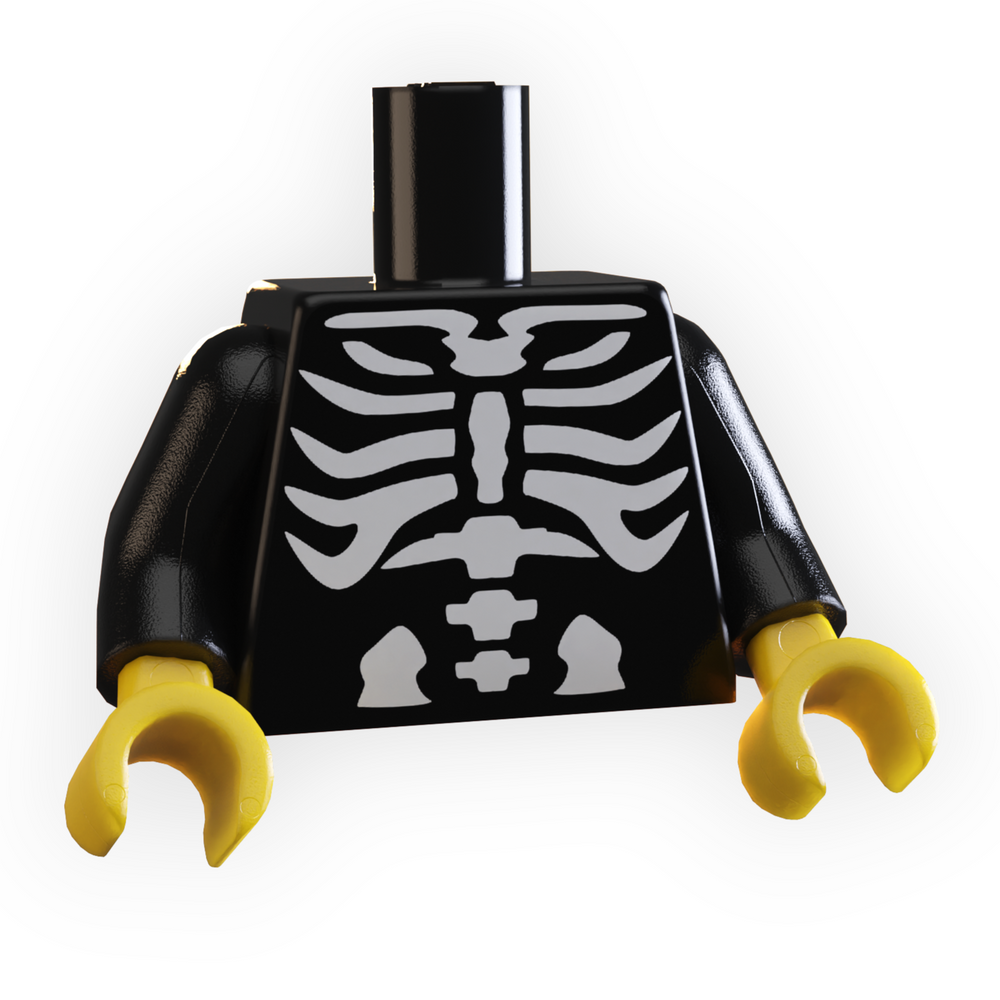 Halloween Skeleton Bones Minifig Torso (ONLINE ORDER ONLY)