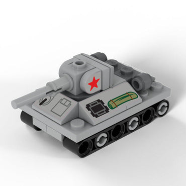 T-34 Nano Russian Tank made using LEGO parts