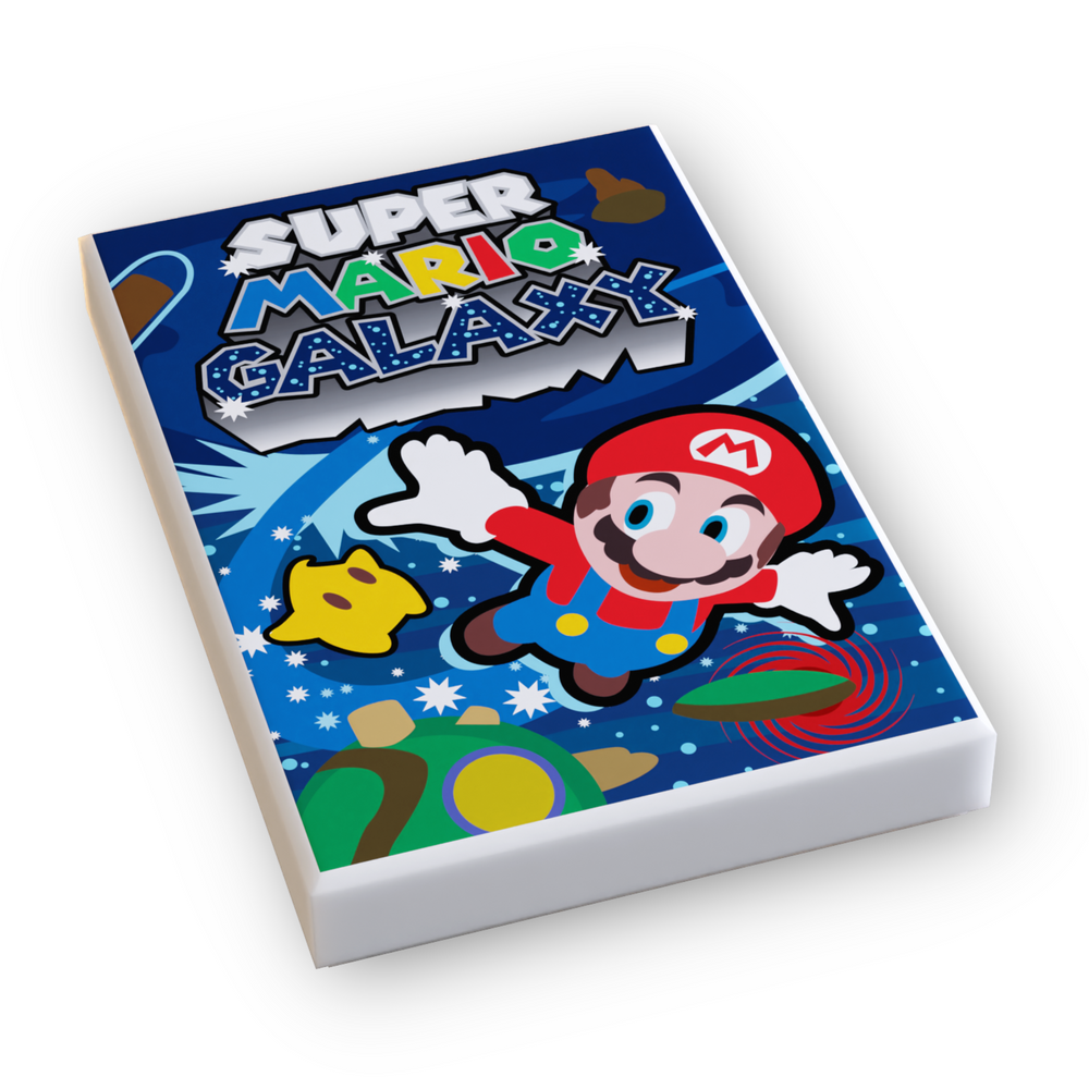 Super Brickio Galaxy Video Game Cover (2x3 Tile) (ONLINE ORDER ONLY)