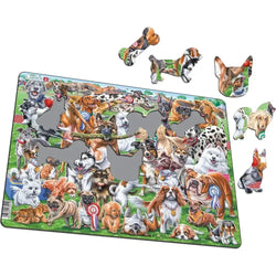 Cute Dogs 32 Piece Tray Jigsaw Puzzle Larsen