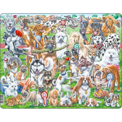 Cute Dogs 32 Piece Tray Jigsaw Puzzle Larsen