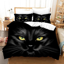 Cute Animal Pet Cats Bedding Set Duvet Covers (Online Order Only)