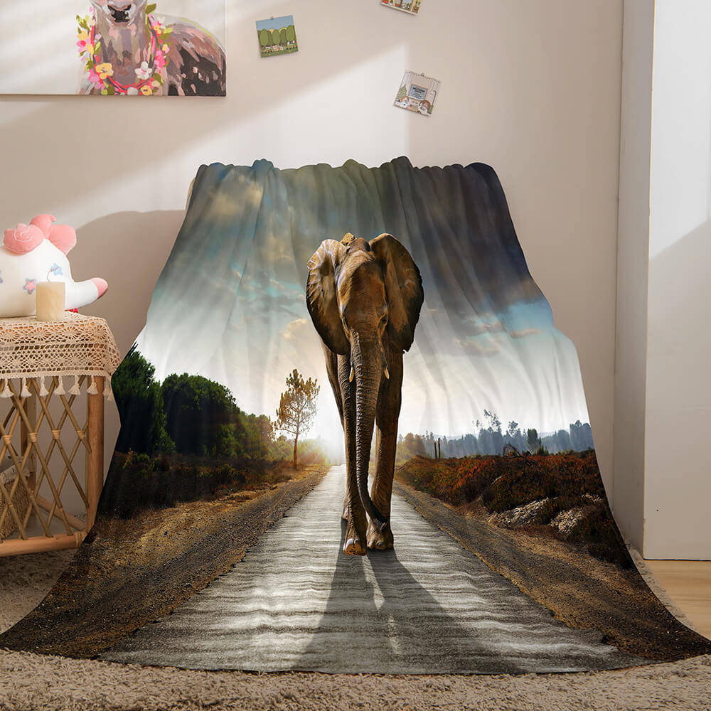 Cute Animals Soft Flannel Fleece Throw Blanket (Online Order Only)