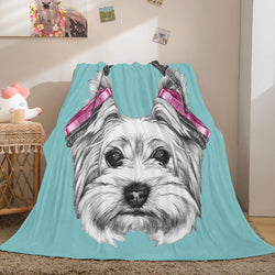 Cute Animals Soft Flannel Fleece Throw Blanket (Online Order Only)