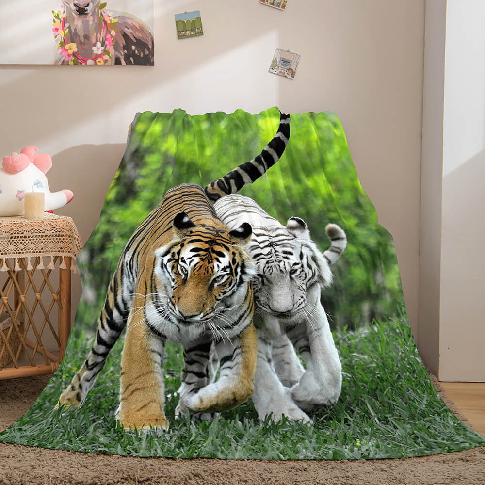 Cute Animals Soft Flannel Fleece Throw Blanket (Online Order Only)