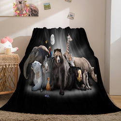 Cute Animals Soft Flannel Fleece Throw Cosplay Blanket (Online Order Only)