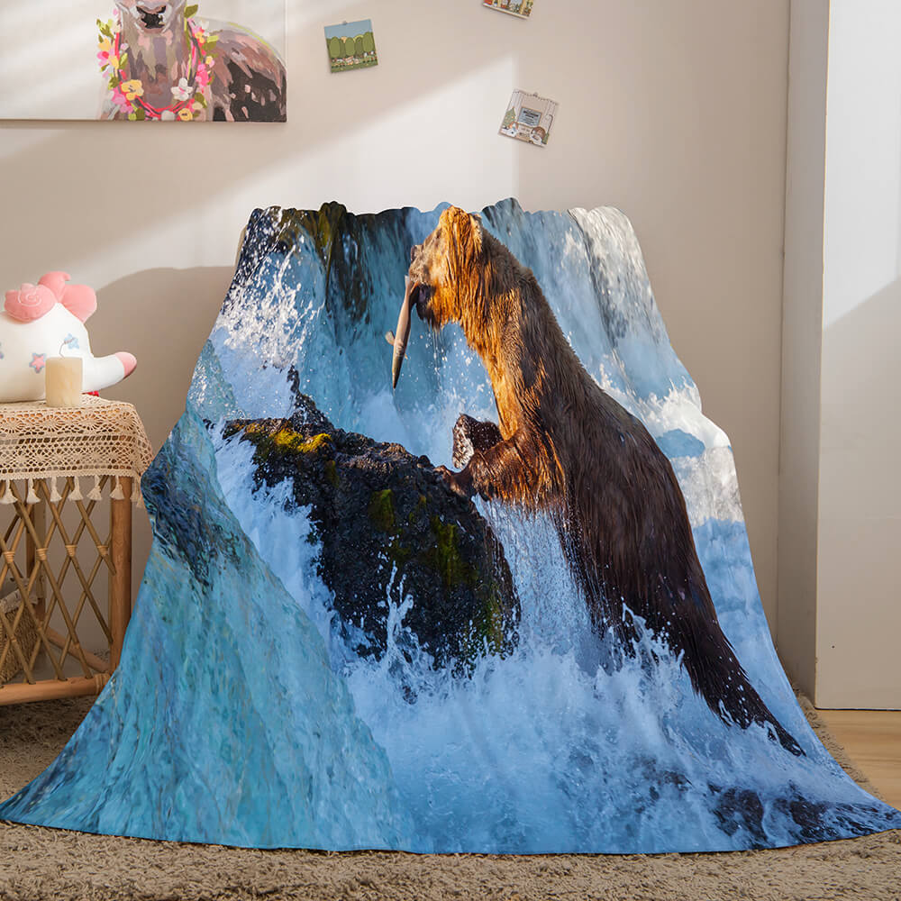 Cute Animals Soft Flannel Fleece Throw Cosplay Blanket (Online Order Only)