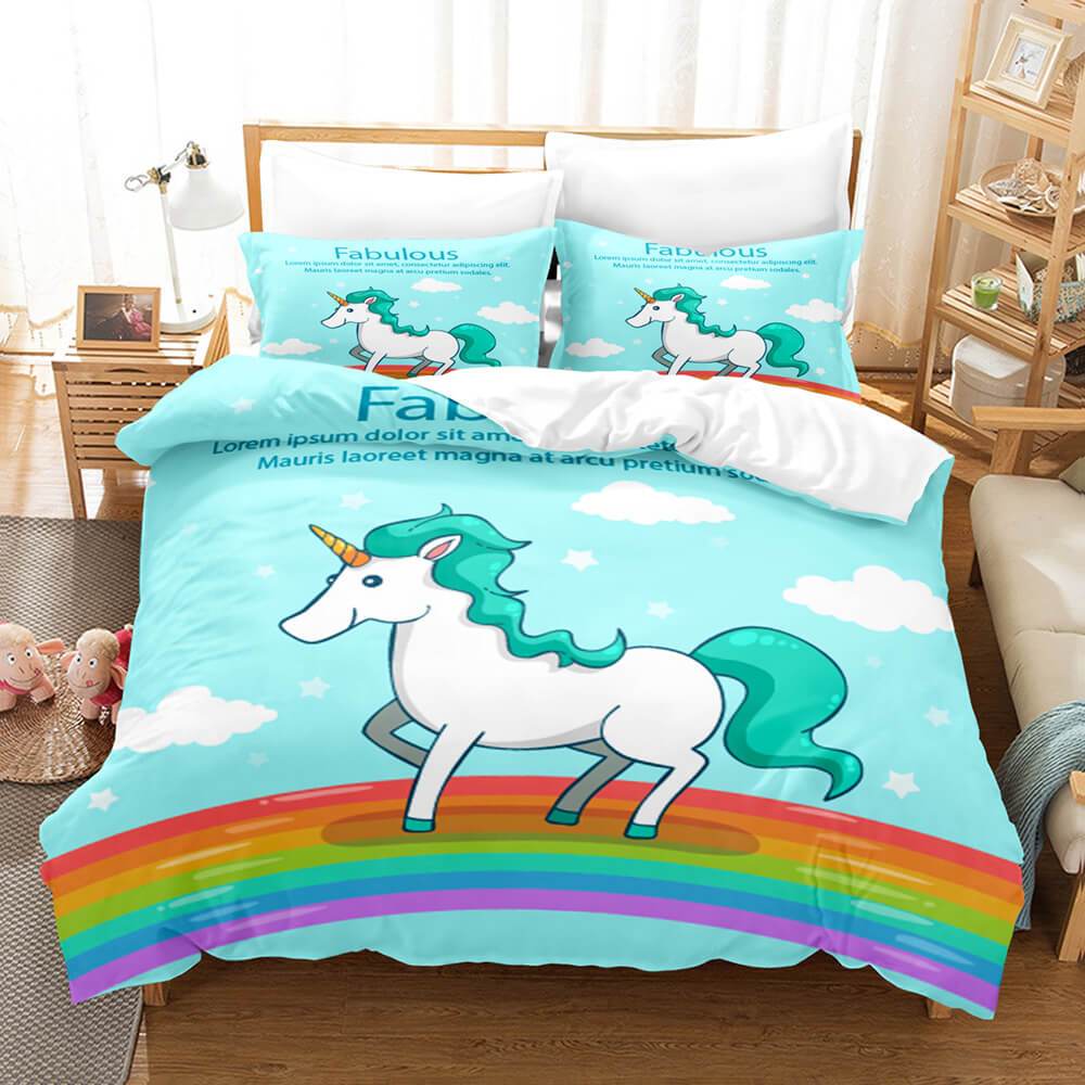 Unicorn Bedding Set Duvet Covers Bed Sets (Online Order Only)