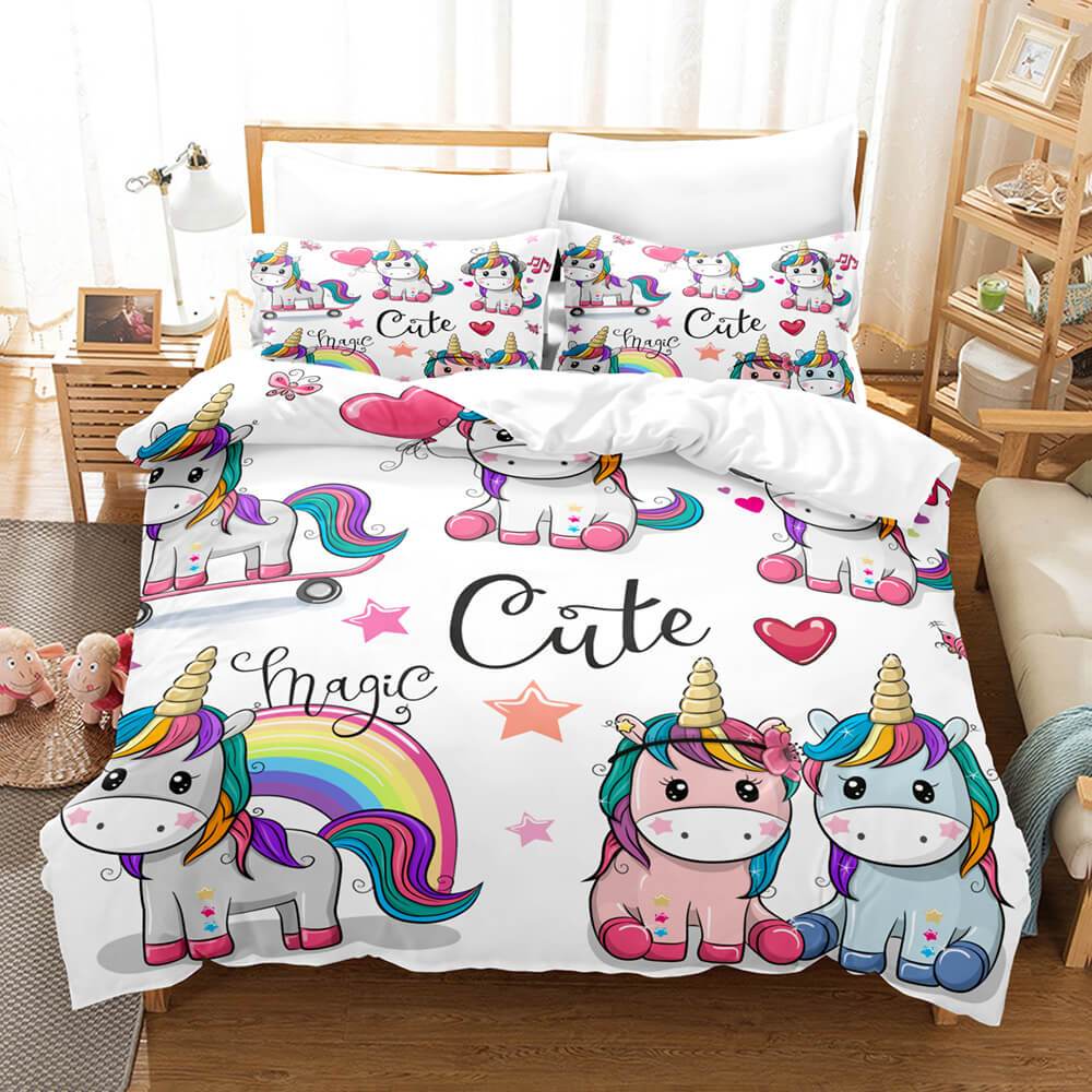 Unicorn Bedding Set Duvet Covers Bed Sets (Online Order Only)
