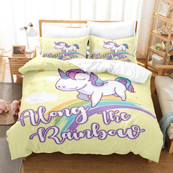 Cute Kids Girls Unicorn Bedding Set Quilt Covers Without Filler (Online Order Only)