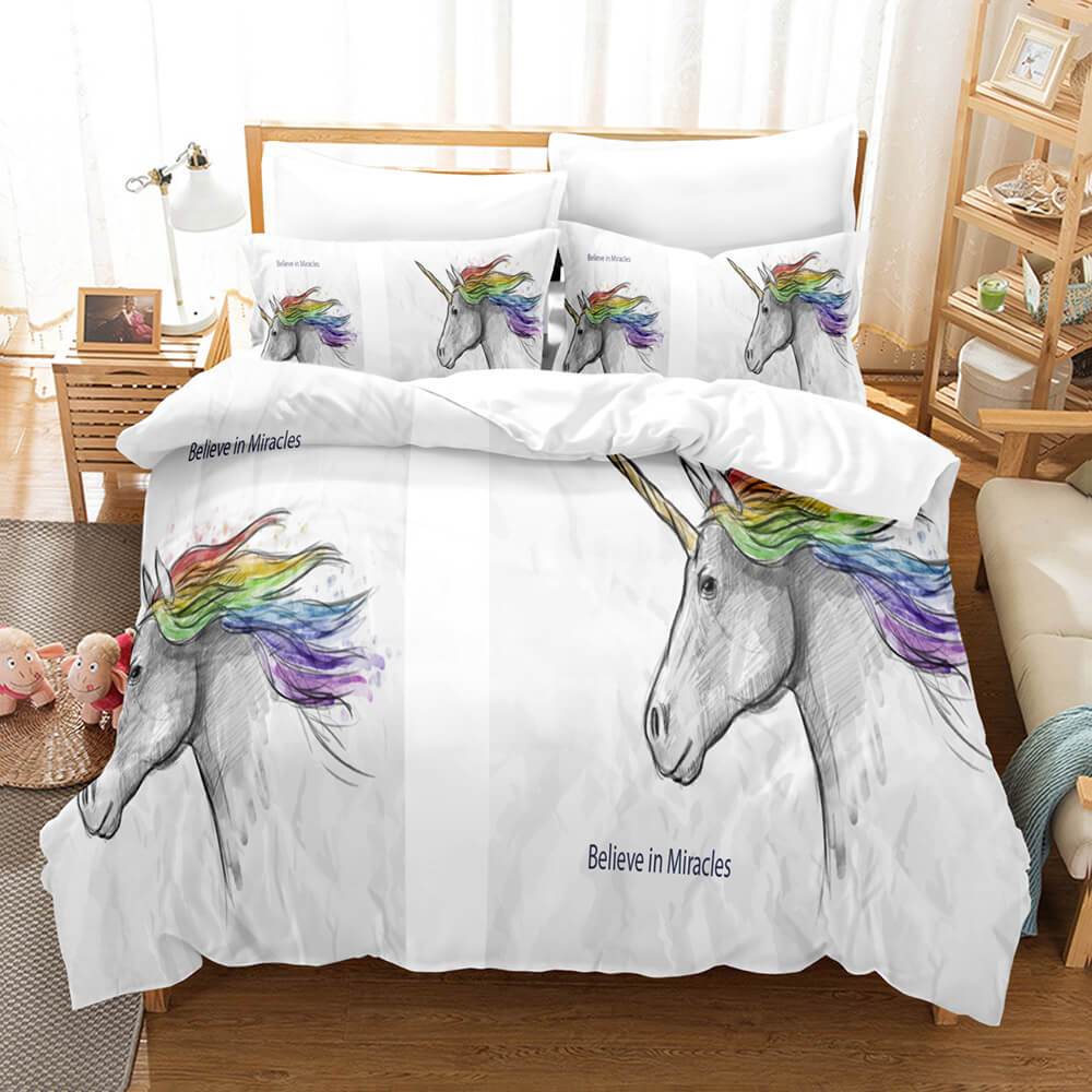 Unicorn Bedding Set Duvet Covers Bed Sets (Online Order Only)