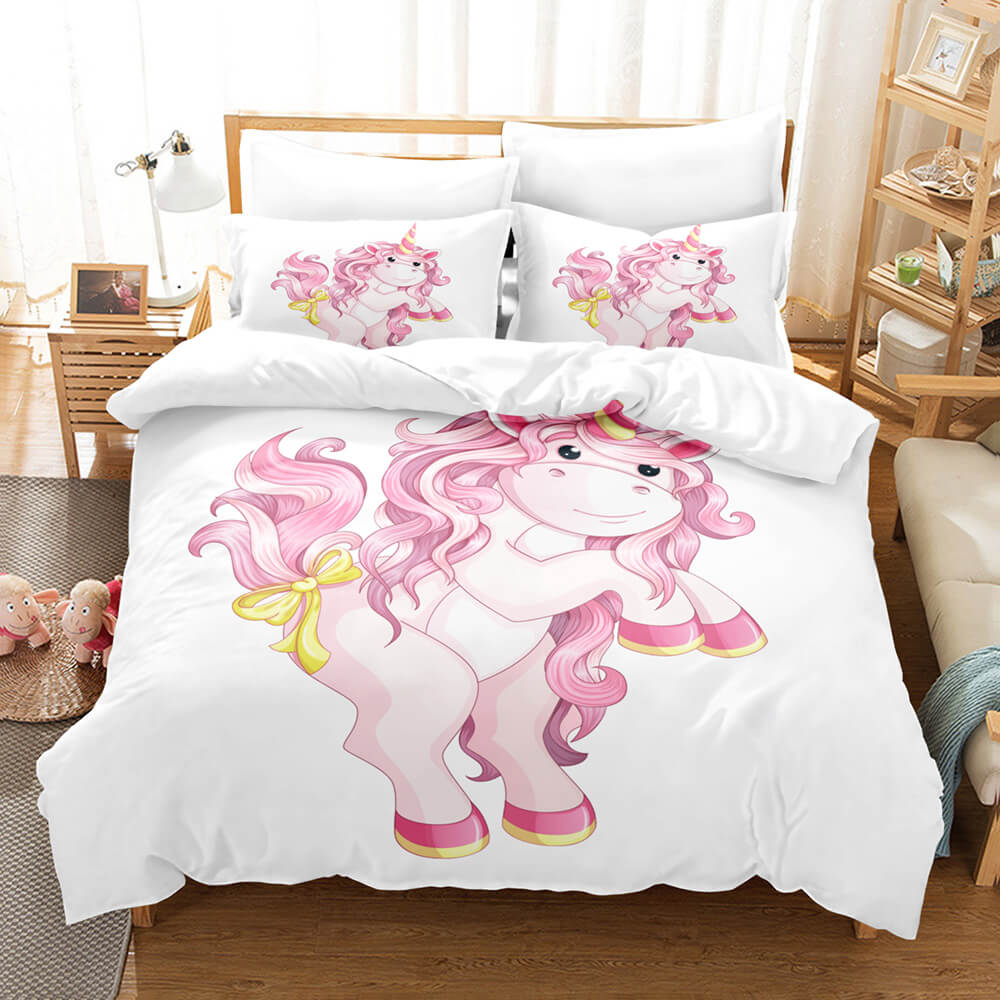 Cute Kids Girls Unicorn Bedding Set Quilt Covers Without Filler (Online Order Only)