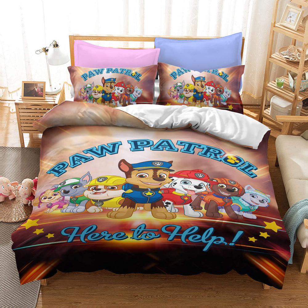 Cute PAW Patrol Cosplay Bedding Set Quilt Cover Without Filler (Online Order Only)